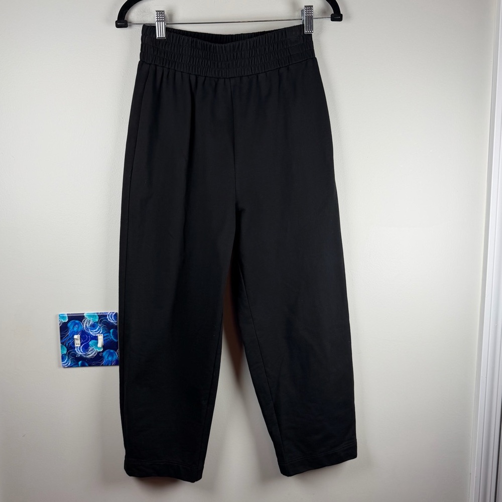 Grey Lab Black Elastic Waist Pull On Sweatshirts Pants Small Minimalist Lounge